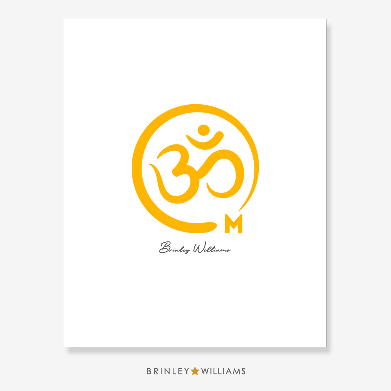 Om Symbol Wall Art Poster - Red