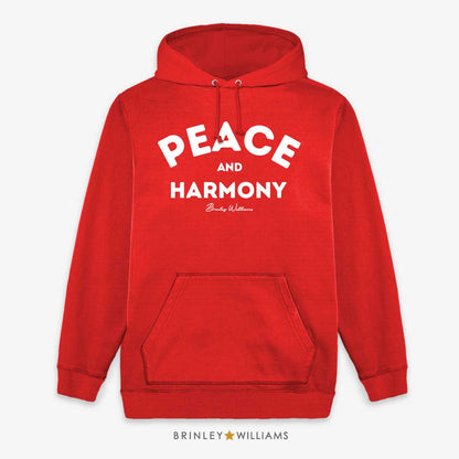Peace & Harmony Unisex Hoodie - Fire Red