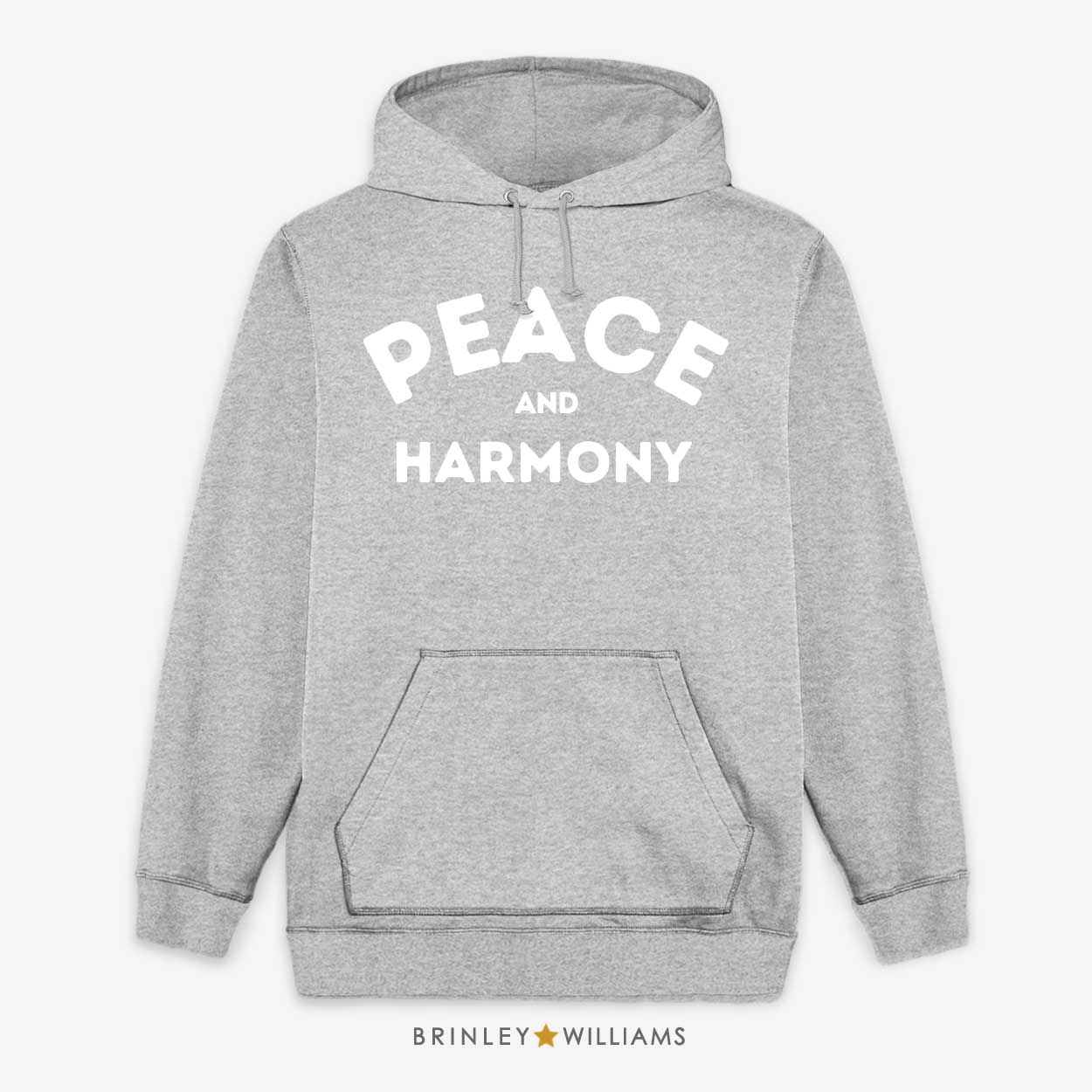 Peace & Harmony Unisex Hoodie - Heather Grey