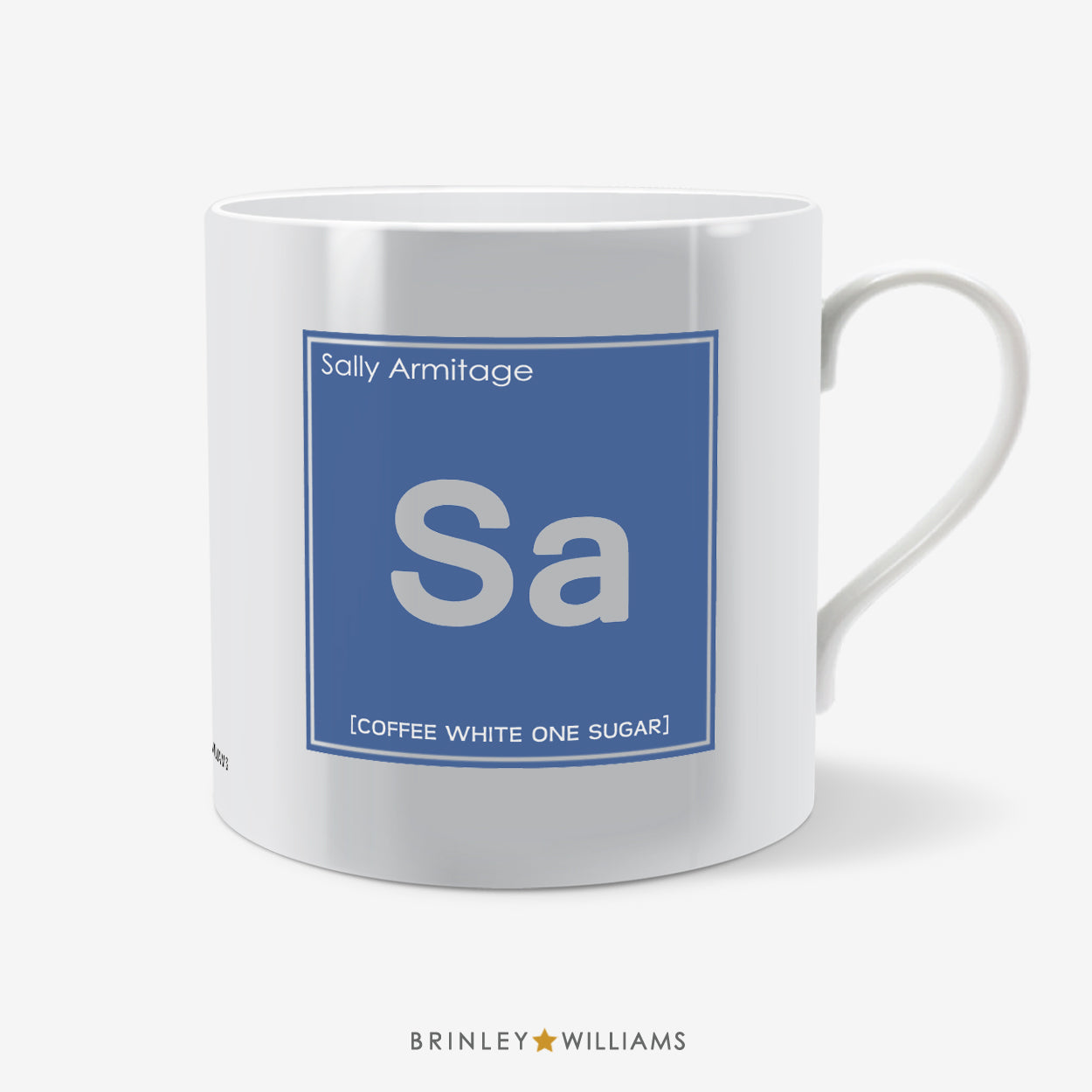 Periodic Table Personalised Mug - Blue