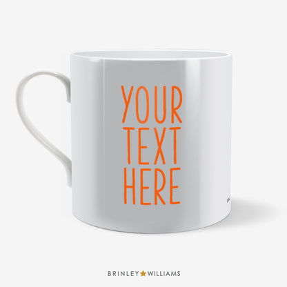 Photo and Text Personalised Mug - Orange