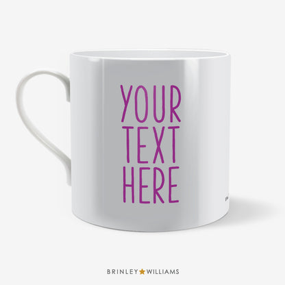 Photo and Text Personalised Mug - Purple