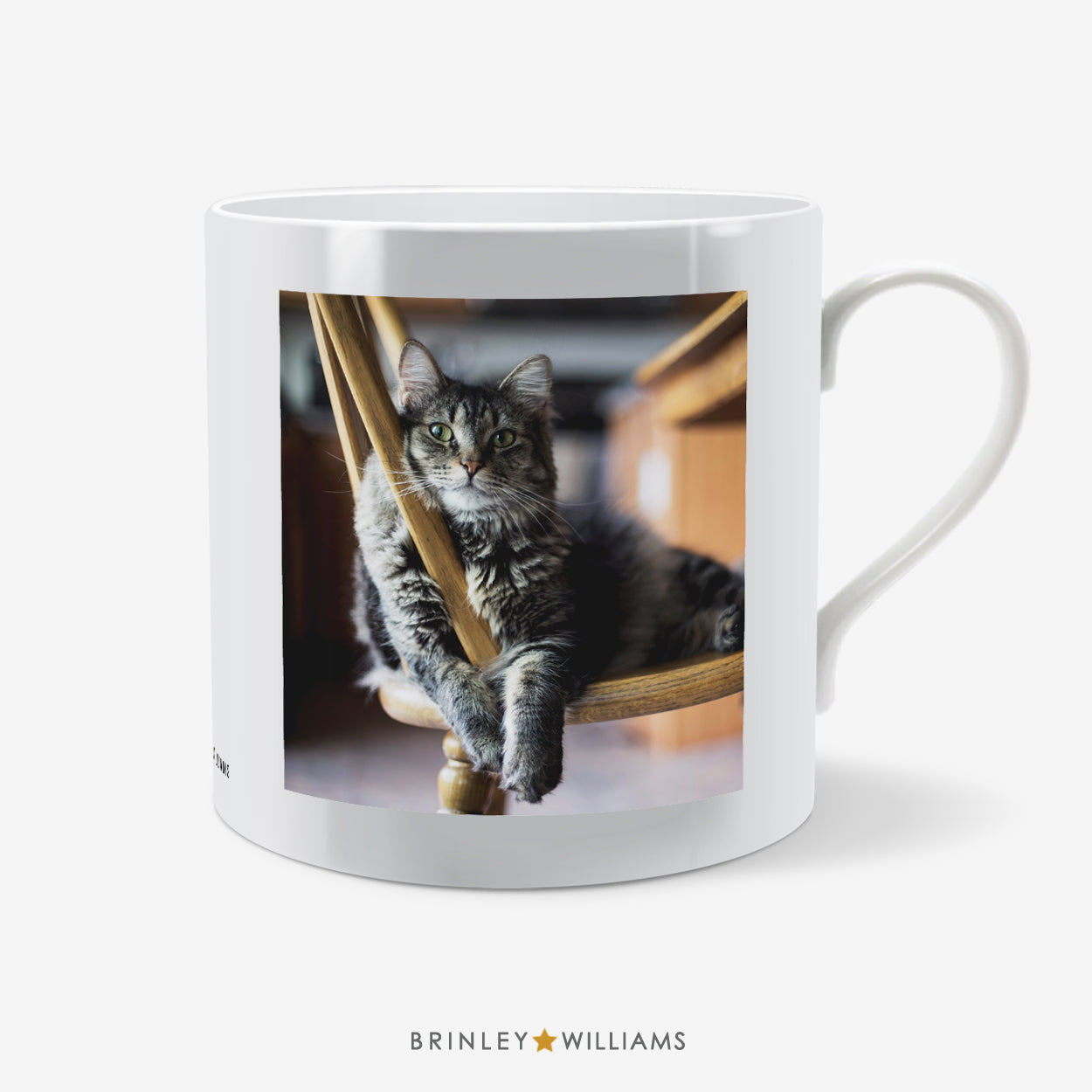 Photo Mug with Personalised Text - Photo side