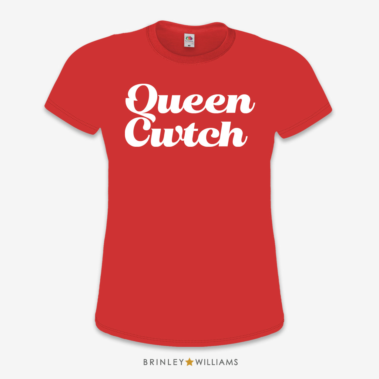 Queen Cwtch Slim Fit T-shirt - Fire Red