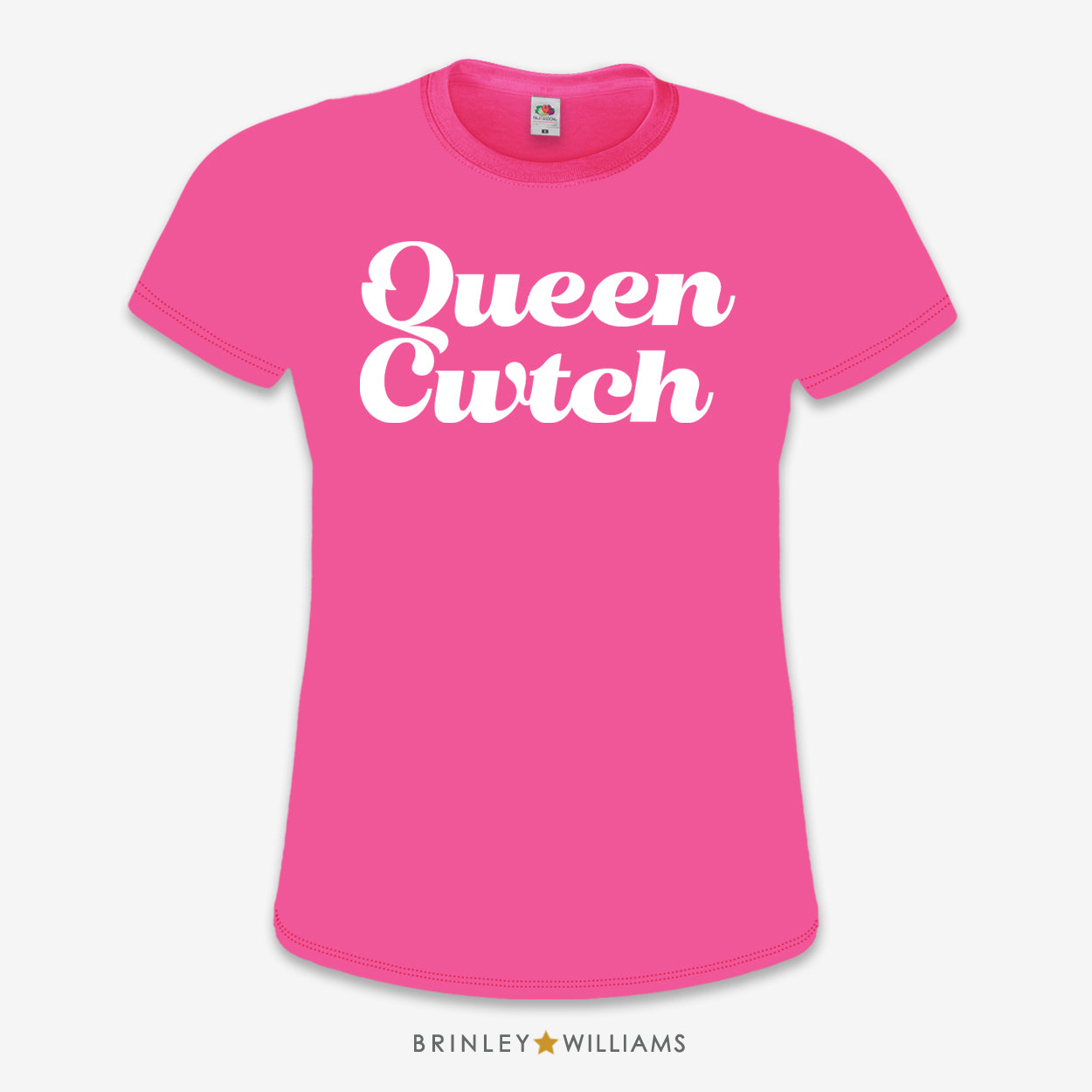 Queen Cwtch Slim Fit T-shirt - Fuchsia