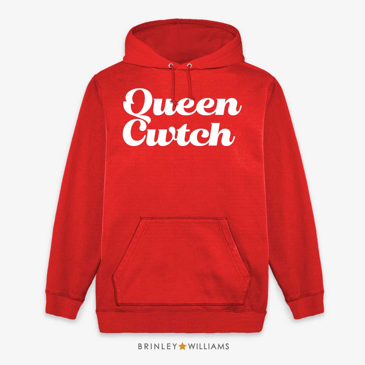 Queen Cwtch Unisex Welsh Hoodie - Fire red