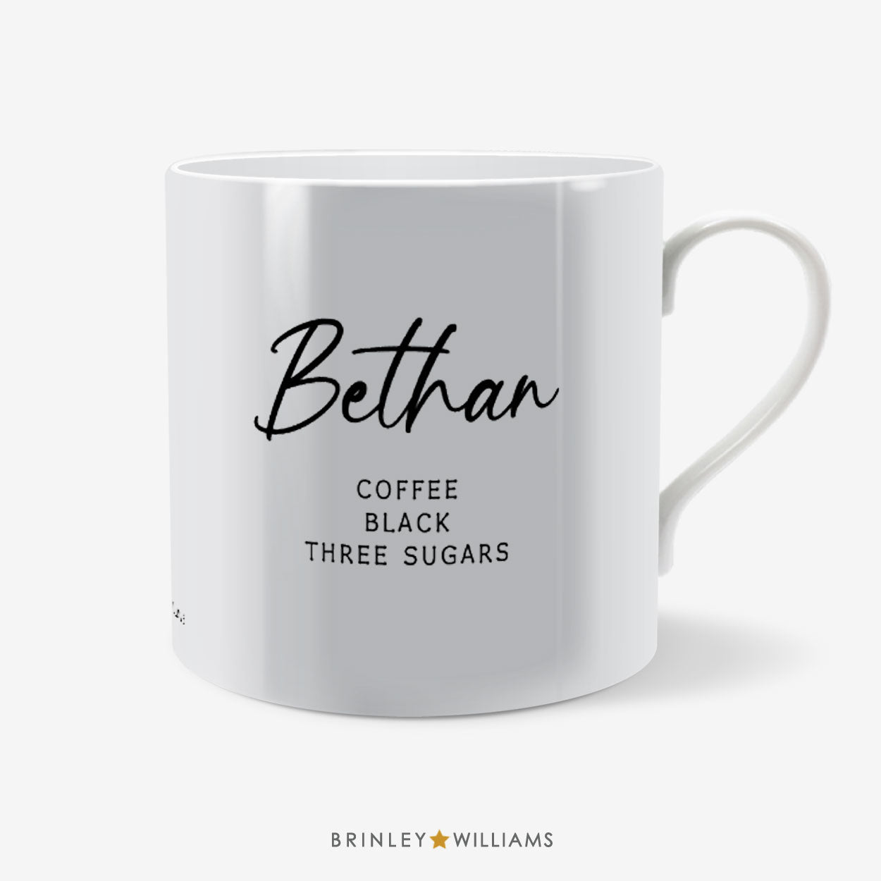 Scripted name Personalised Mug -  Black