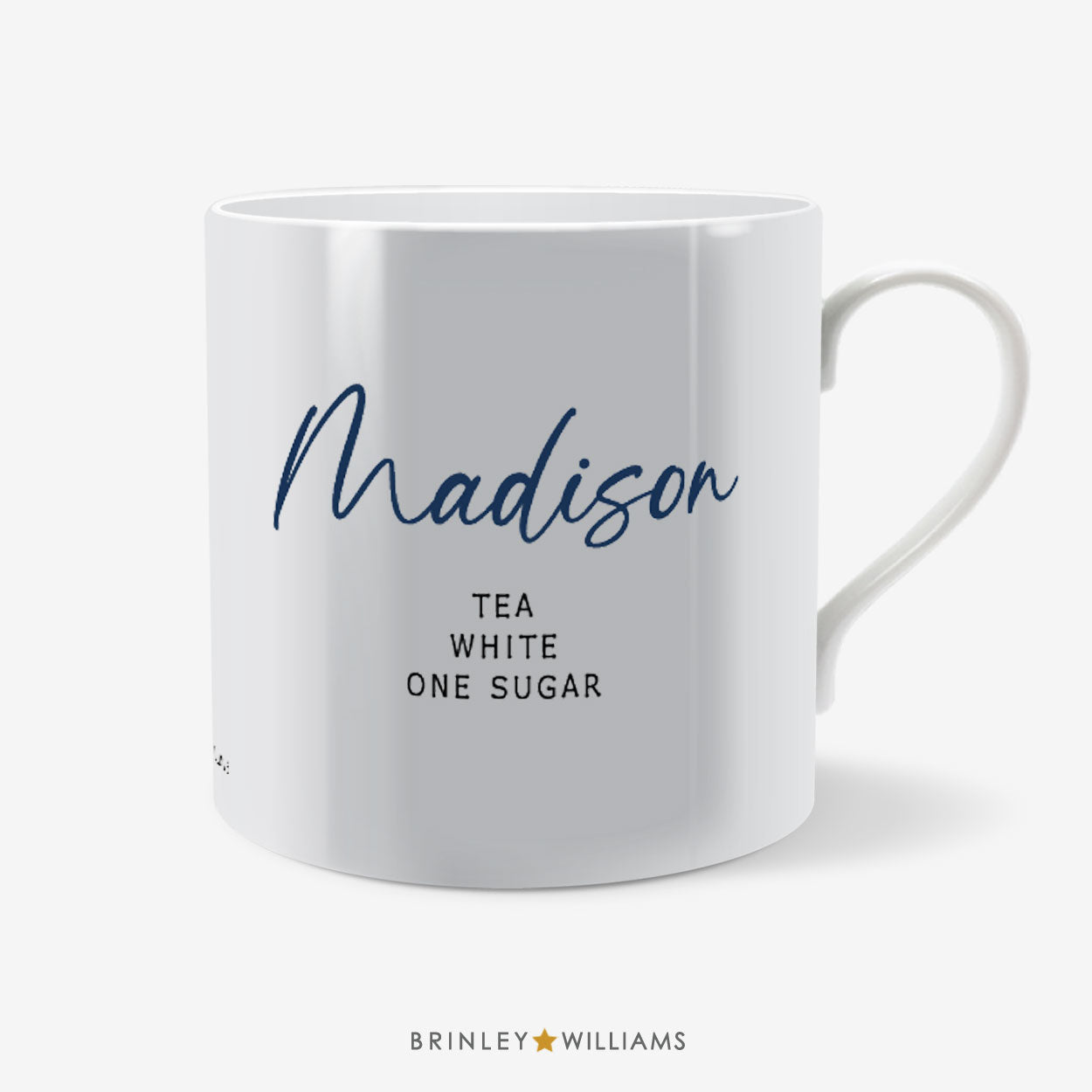 Scripted name Personalised Mug - Navy