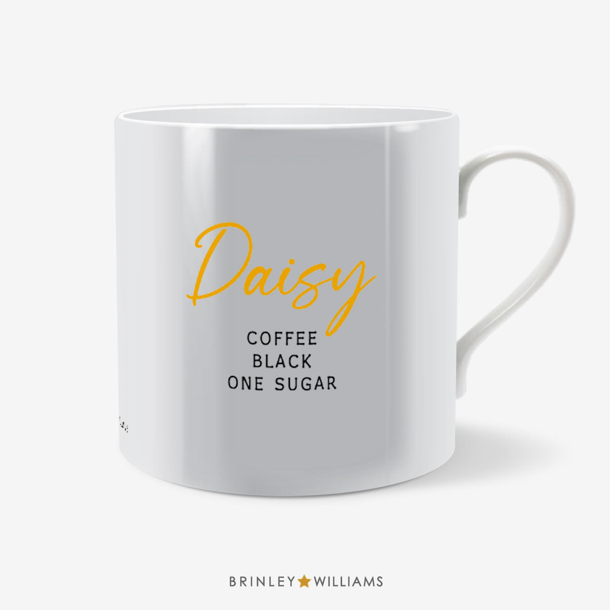 Scripted name Personalised Mug - Yellow