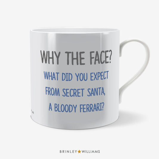 Secret Santa for Him Fun Mug - Blue