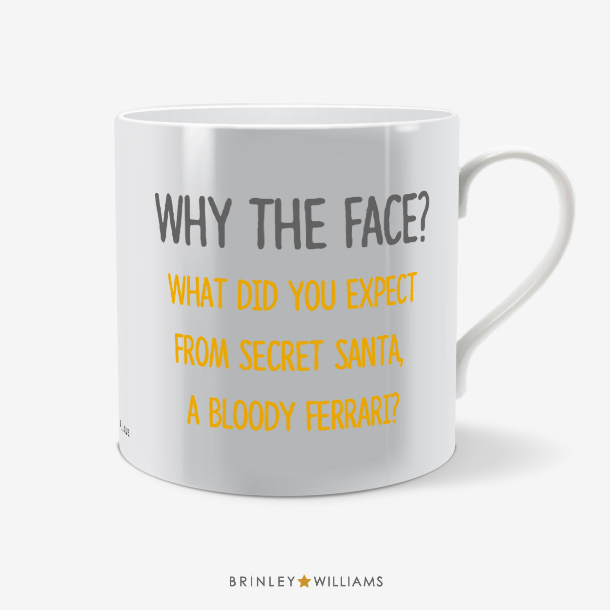 Secret Santa for Him Fun Mug - Yellow