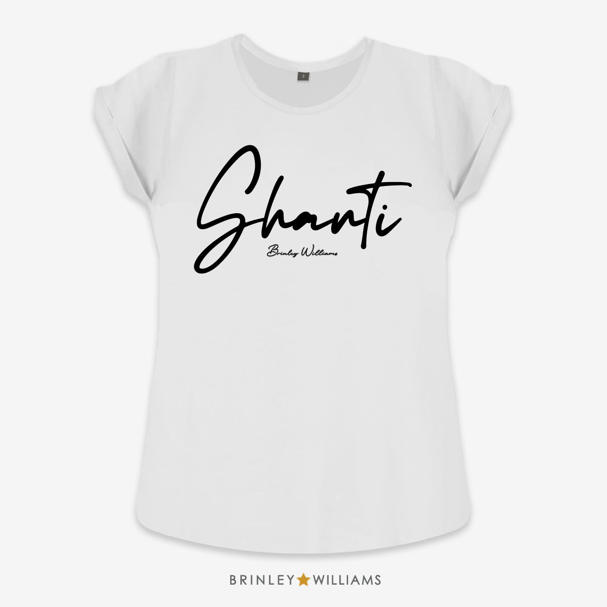 Shanti Rolled Sleeve T-shirt - White