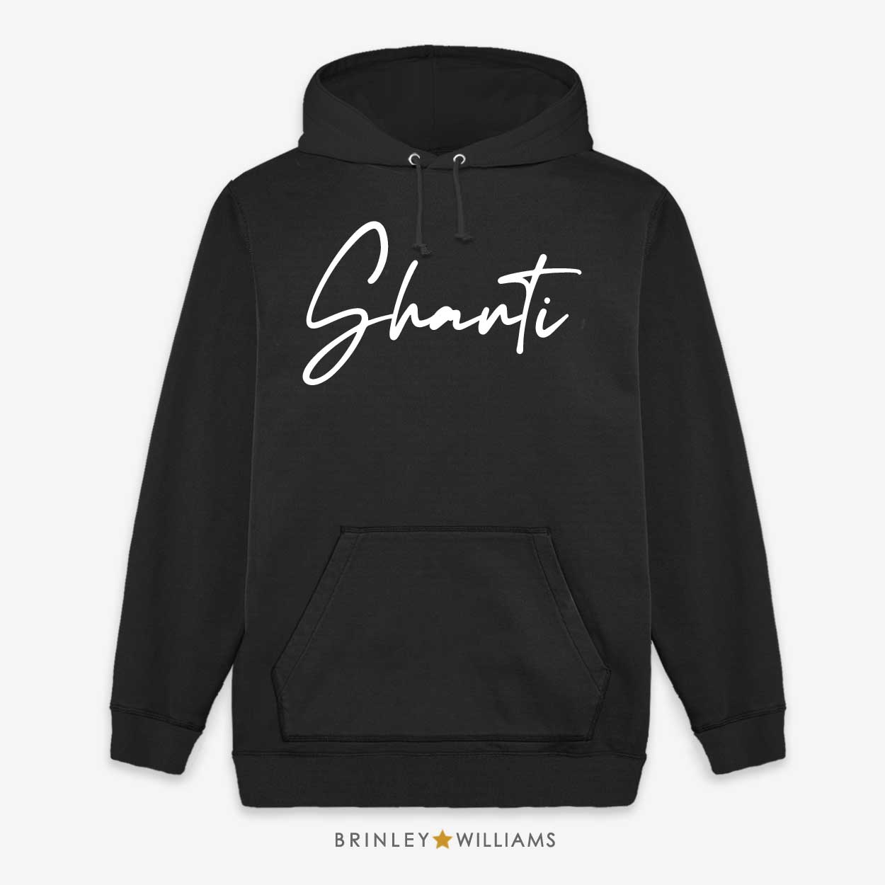 Shanti Unisex Yoga Hoodie - Black