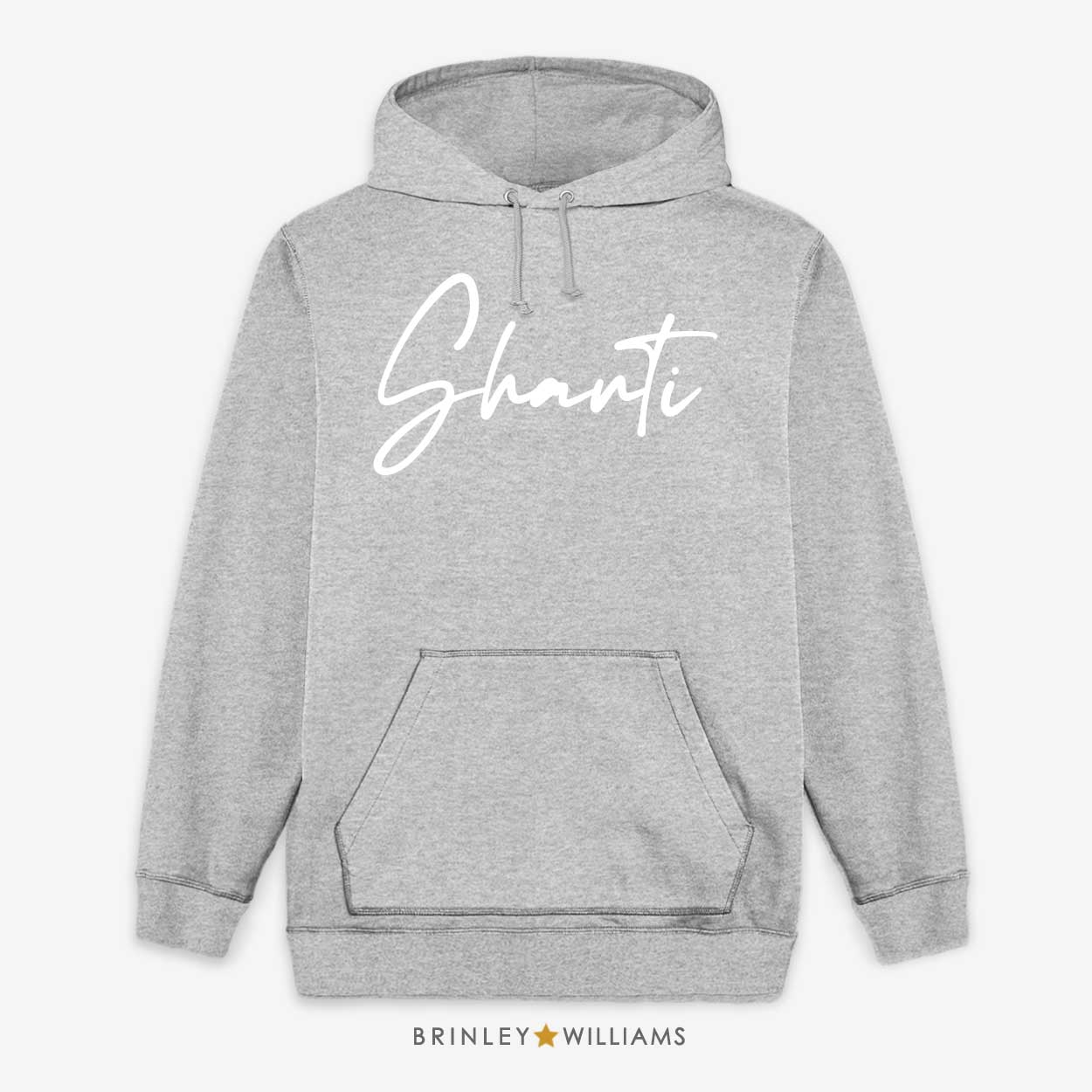 Shanti Unisex Yoga Hoodie - Heather Grey