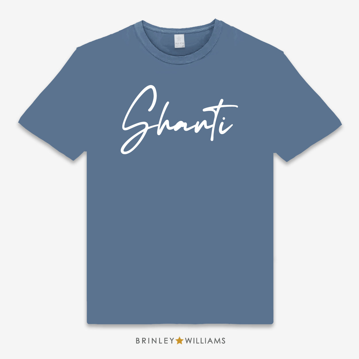 Shanti Unisex Classic Yoga T-shirt - Indigo
