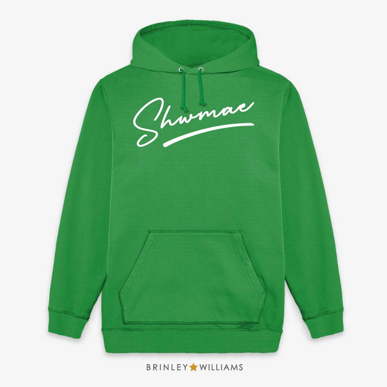 Shwmae Unisex Welsh Hoodie - Kelly Green