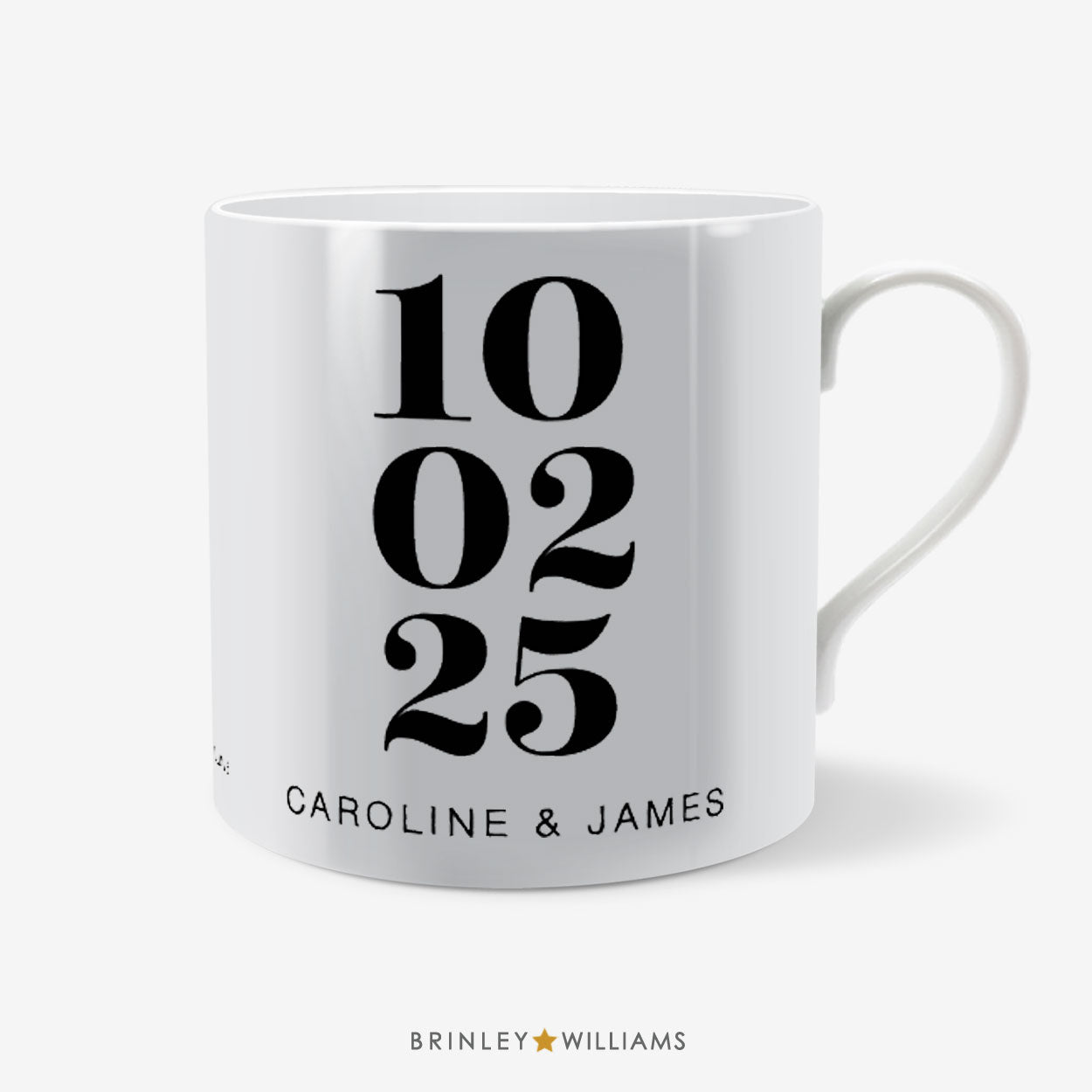 Special Date Personalised Mug - Black