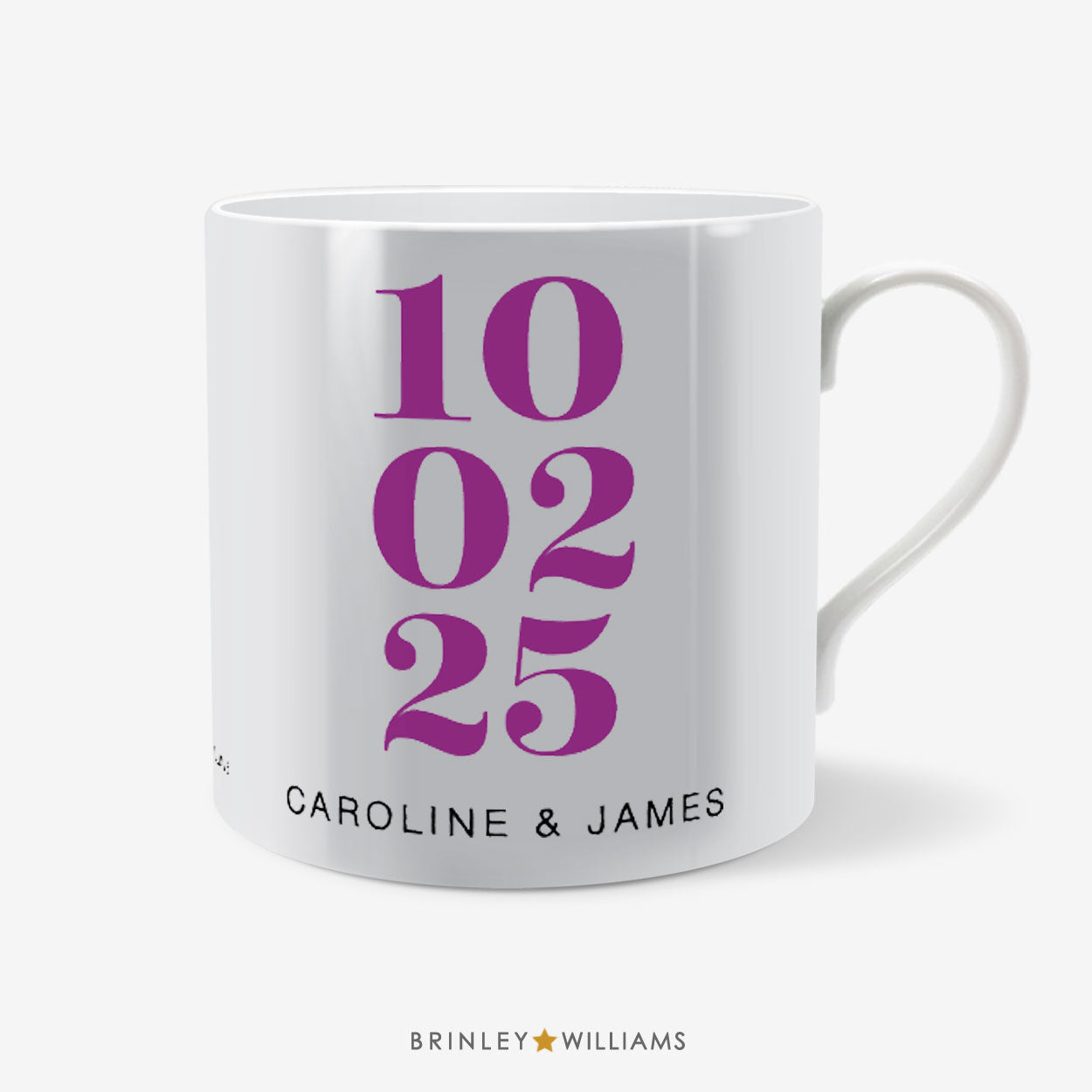Special Date Personalised Mug - Purple