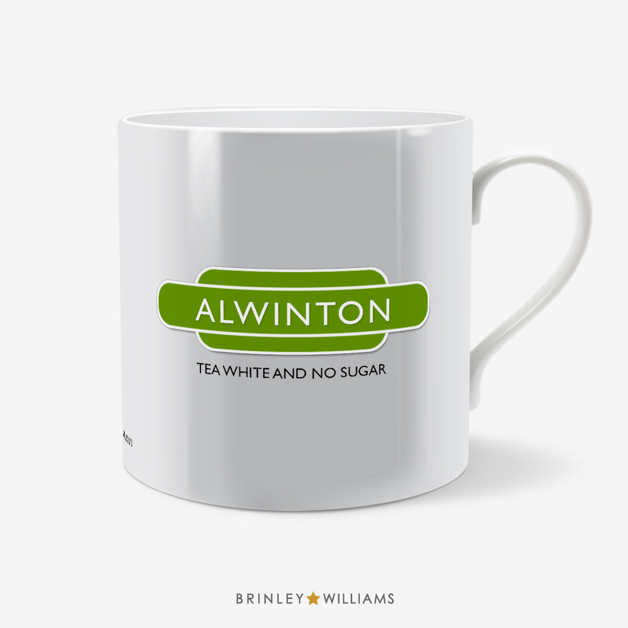 Station Sign Personalised Mug - Green