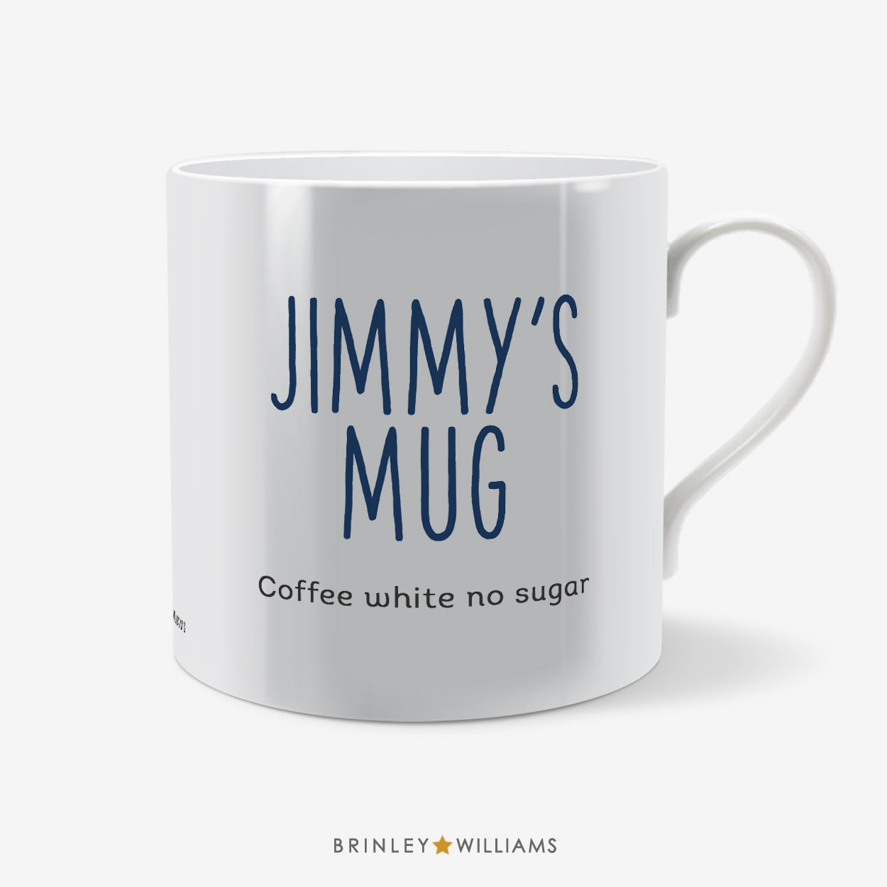 Tall Text Personalised Mug - Navy