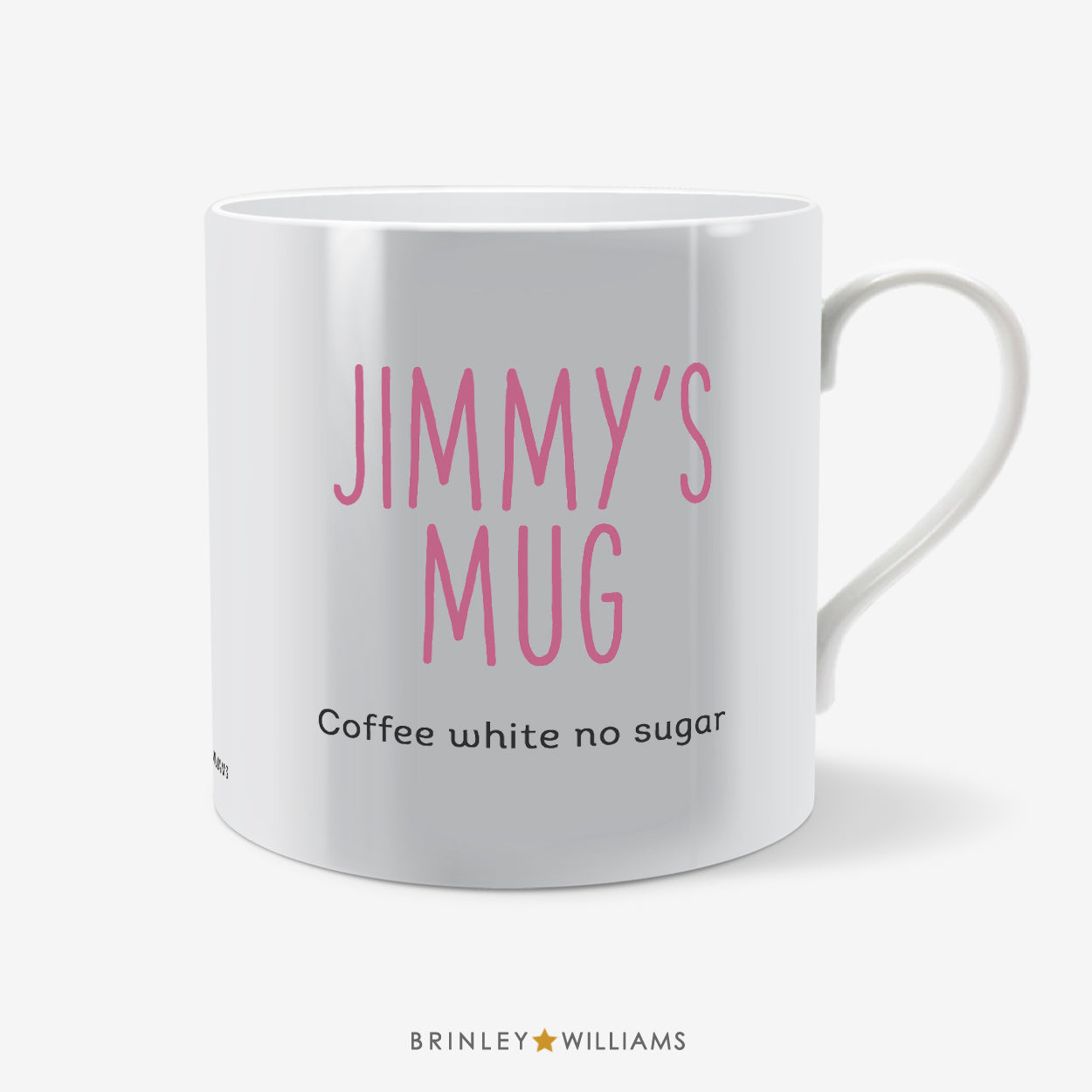 Tall Text Personalised Mug - Pink