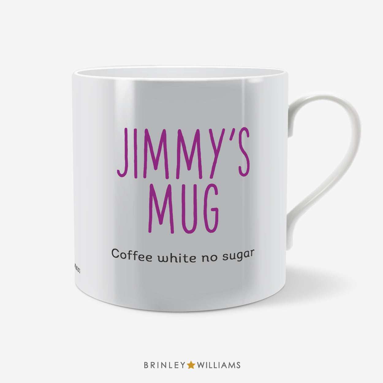 Tall Text Personalised Mug - Purple