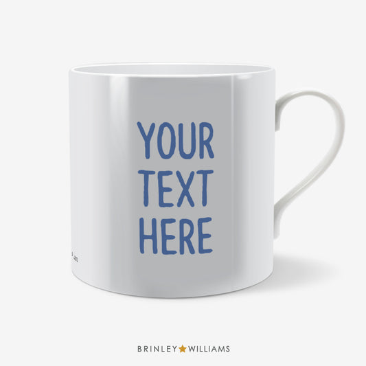 Textology Personalised Mug - Blue
