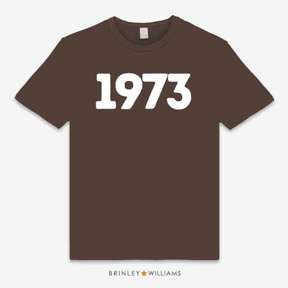 The Year Personalised Unisex Classic T-shirt - Brown