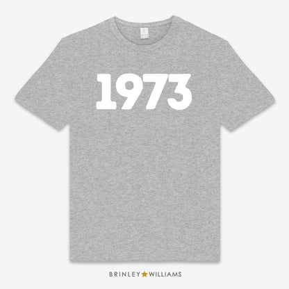 The Year Personalised Unisex Classic T-shirt - Heather Grey