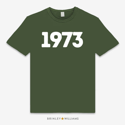 The Year Personalised Unisex Classic T-shirt - Military Green