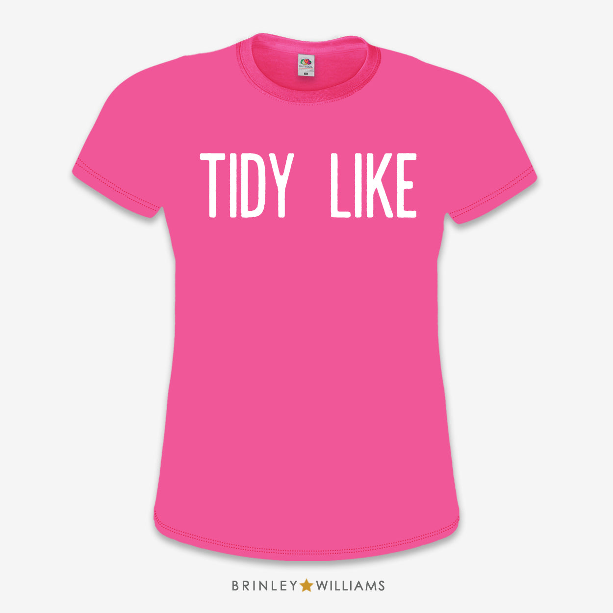 Tidy Like Slim Fit T-shirt - Fuchsia