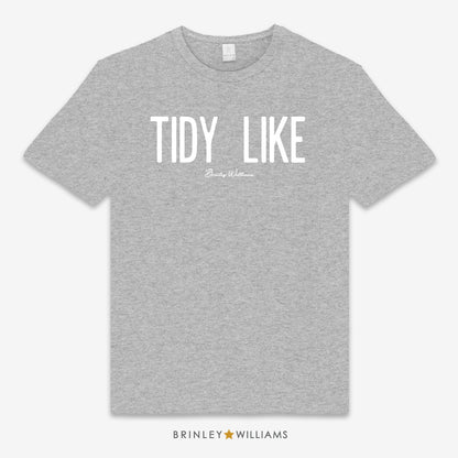 Tidy Like Unisex Classic Welsh T-shirt - Heather Grey