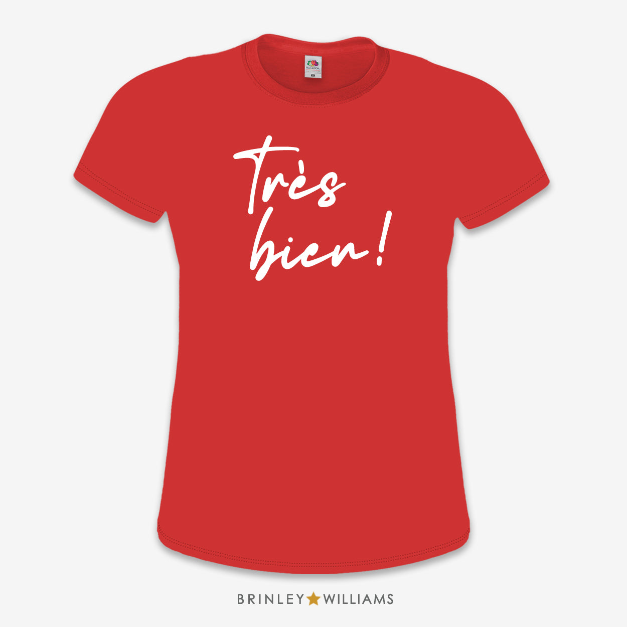 Tres Bien Slim Fit T-shirt - Fire Red