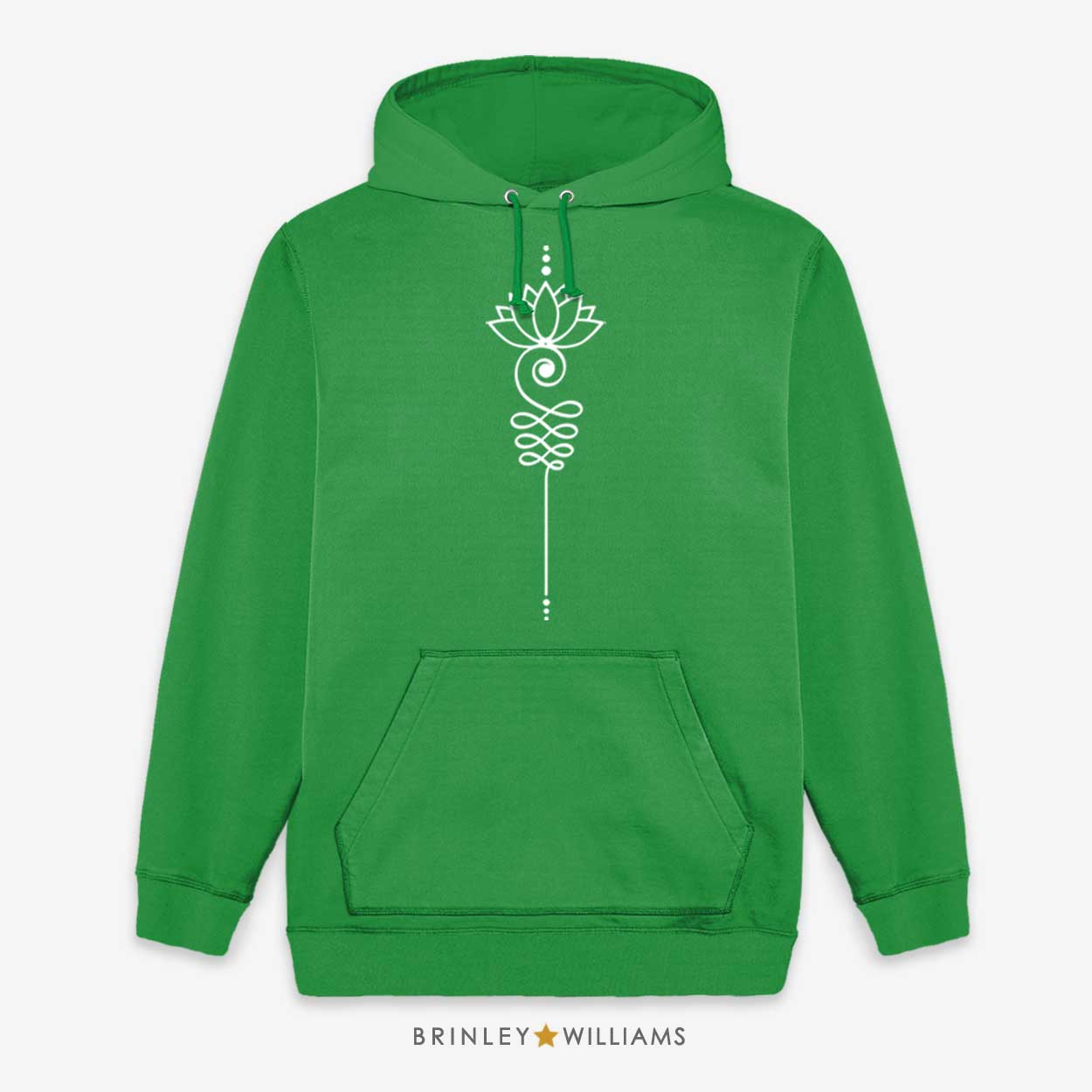 Unalome Unisex Hoodie - Kelly Green
