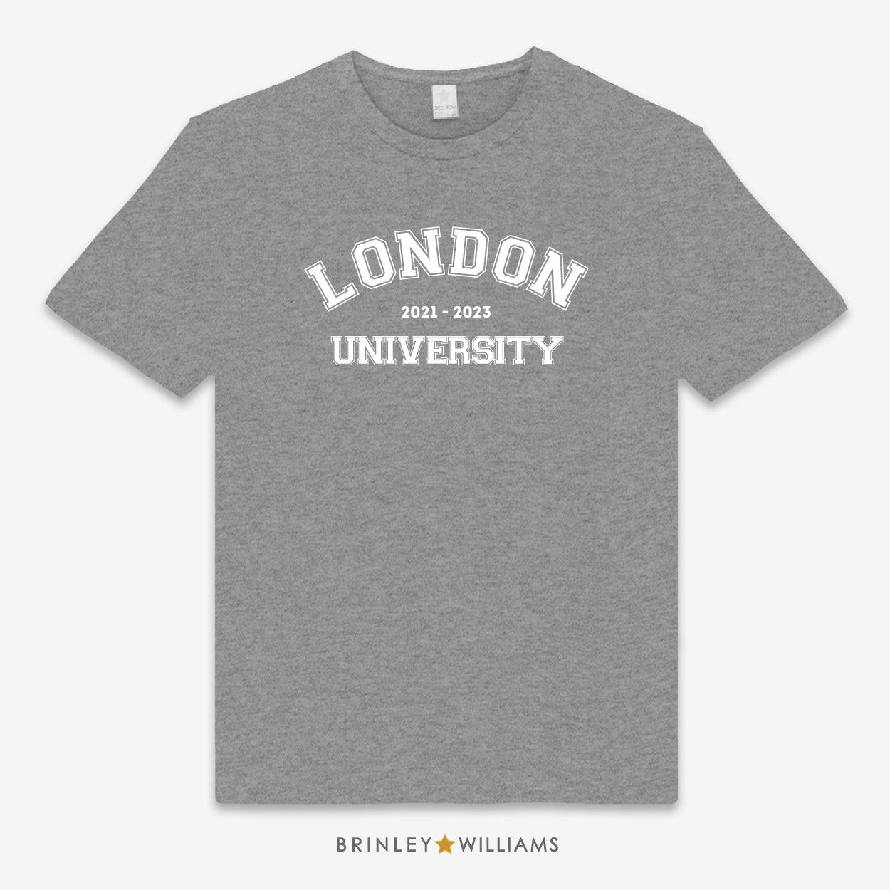 Varsity| College  Personalised Unisex Classic T-shirt - Dark Heather