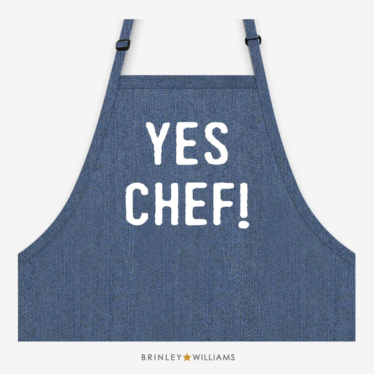 Yes! Chef! Apron - Indigo Blue Denim