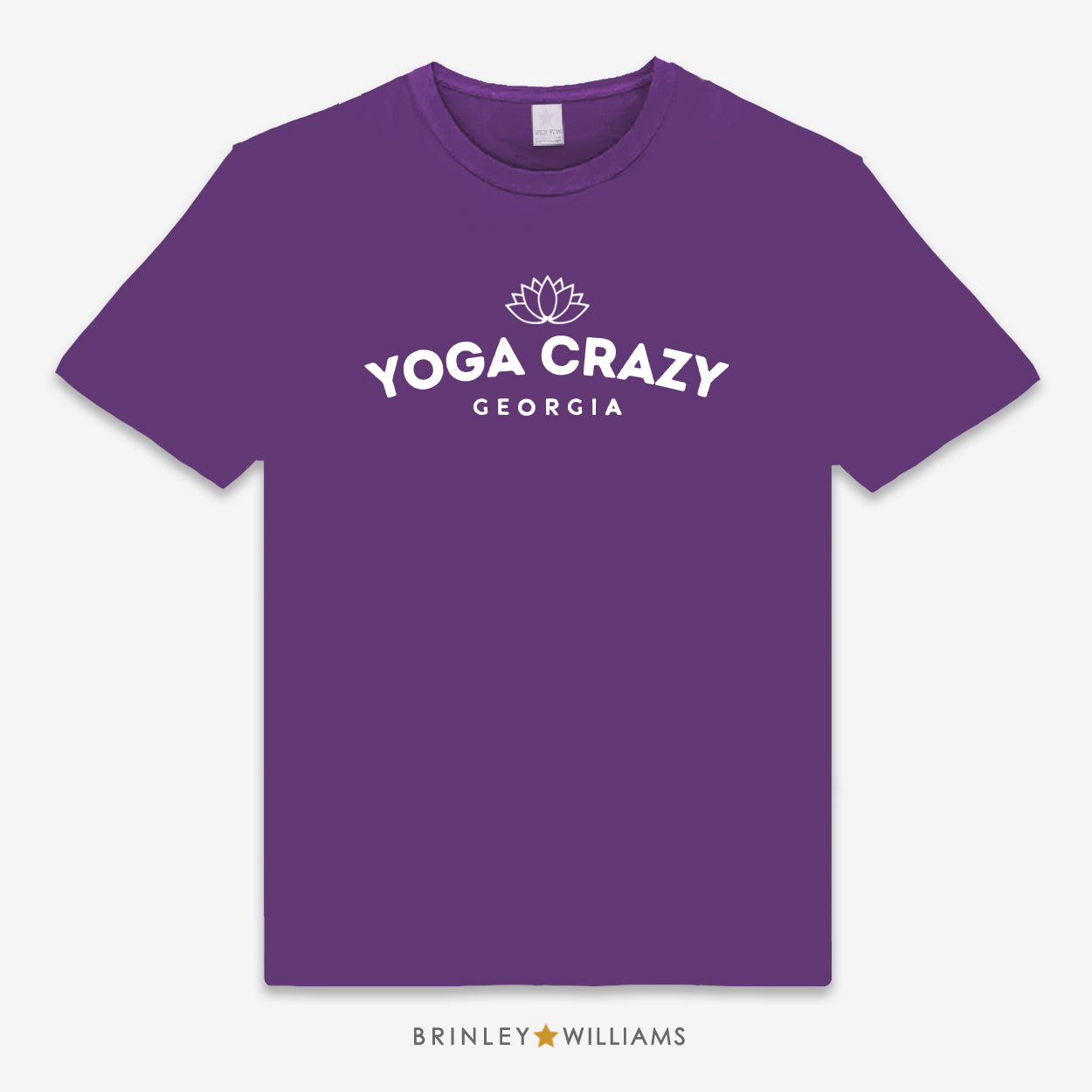 Yoga Crazy Personalised Unisex Classic T-shirt - Purple