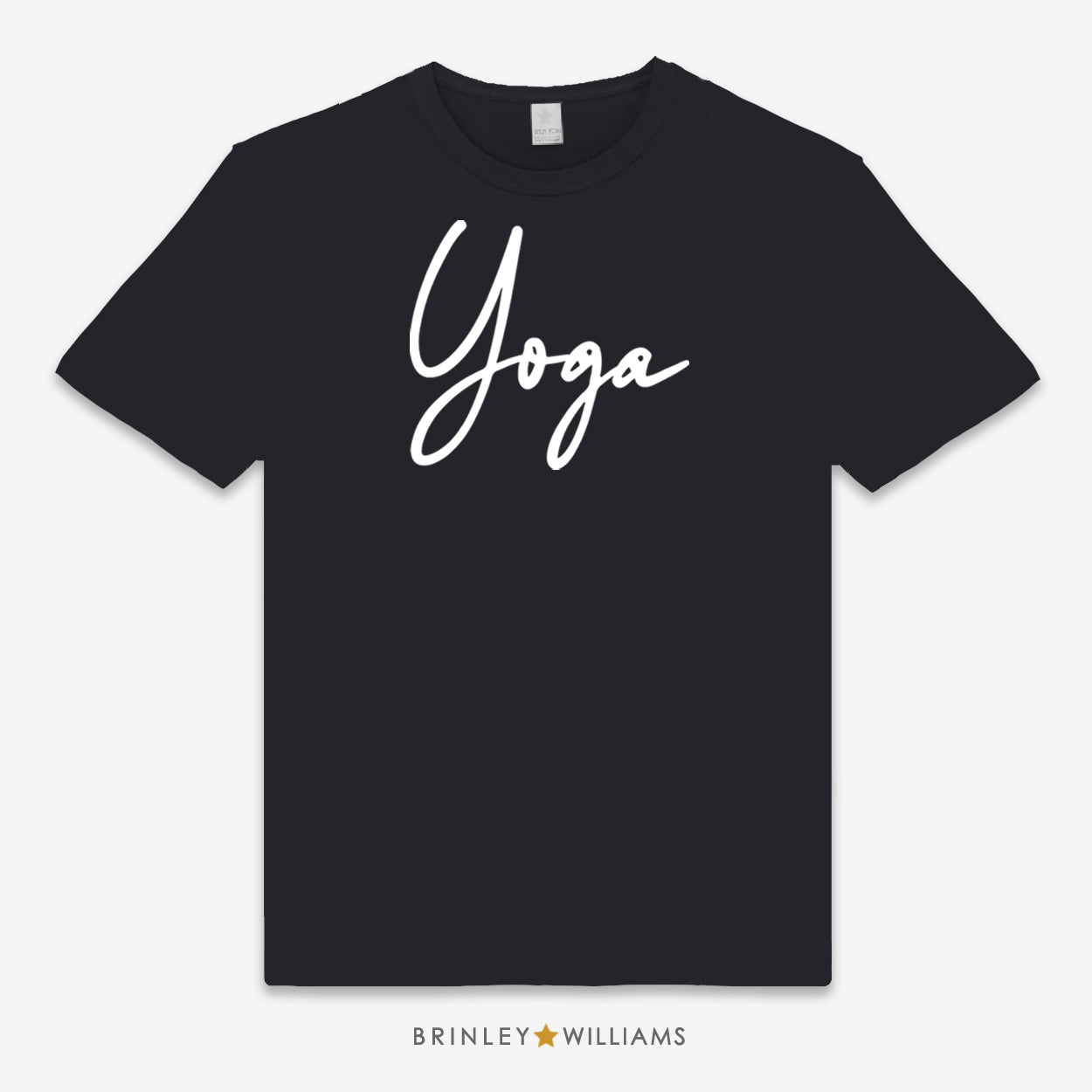 Yoga Script Unisex Classic Yoga T-shirt - Black