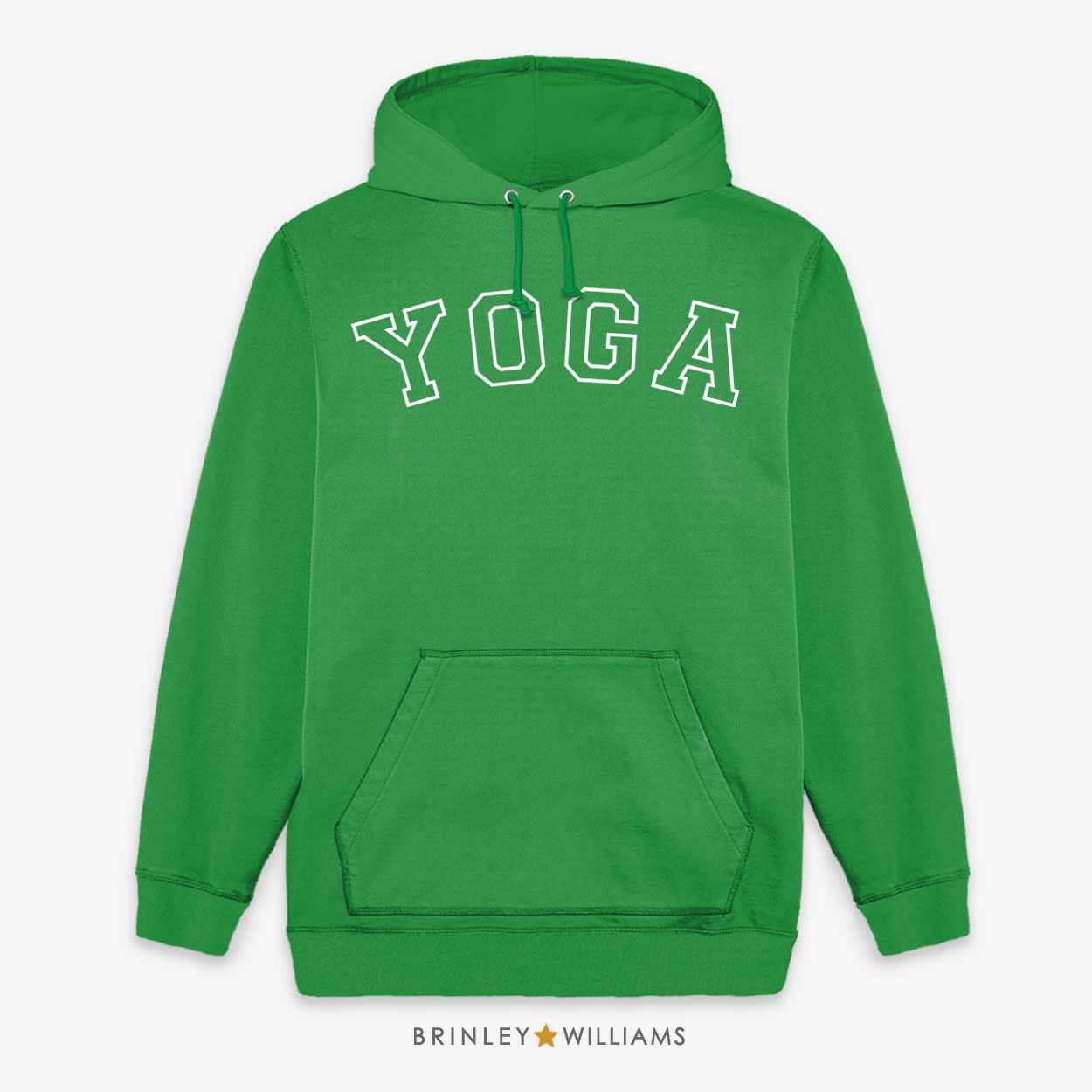 Yoga Varsity Unisex Yoga Hoodie - Kelly Green