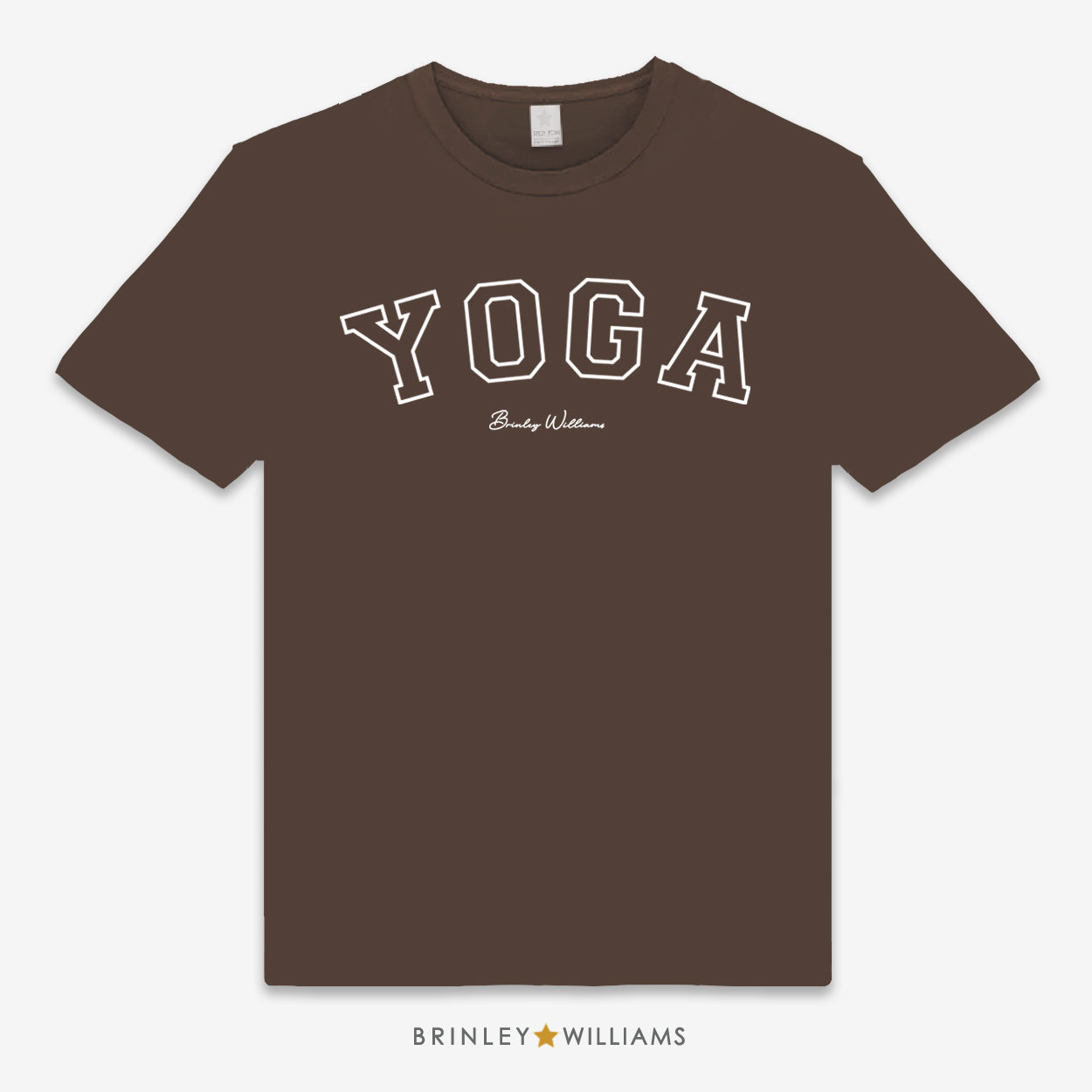 Yoga Varsity Unisex Classic Yoga T-shirt - Brown