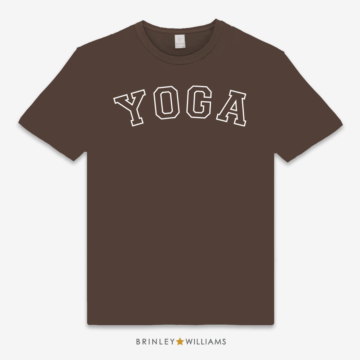 Yoga Varsity Unisex Classic T-shirt - Chocolate Brown