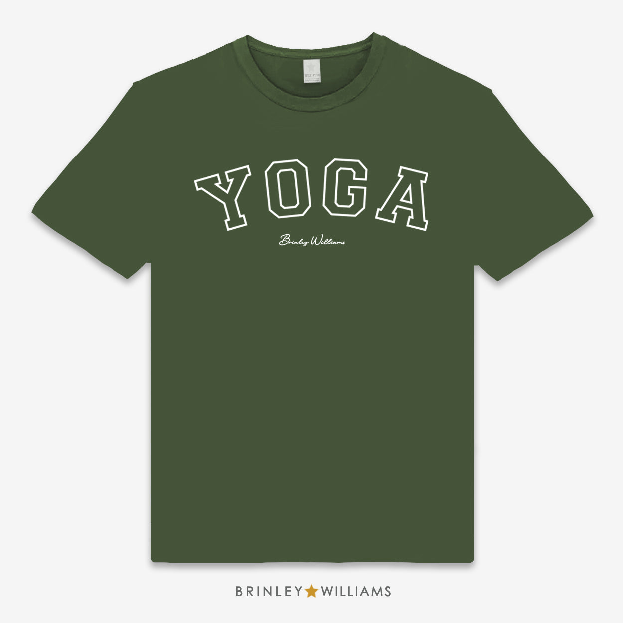 Yoga Varsity Unisex Classic Yoga T-shirt - Military Green