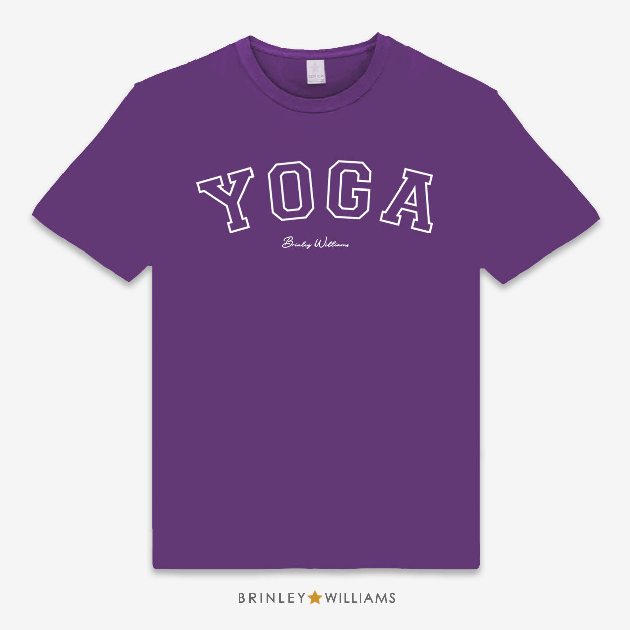 Yoga Varsity Unisex Classic Yoga T-shirt - Purple