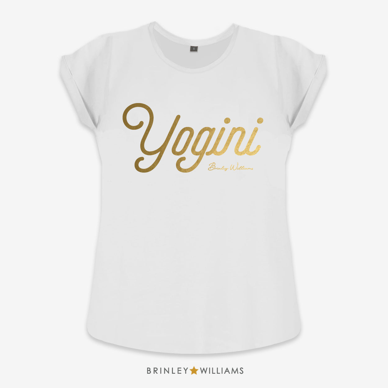 Yogini Rolled Sleeve T-shirt - White