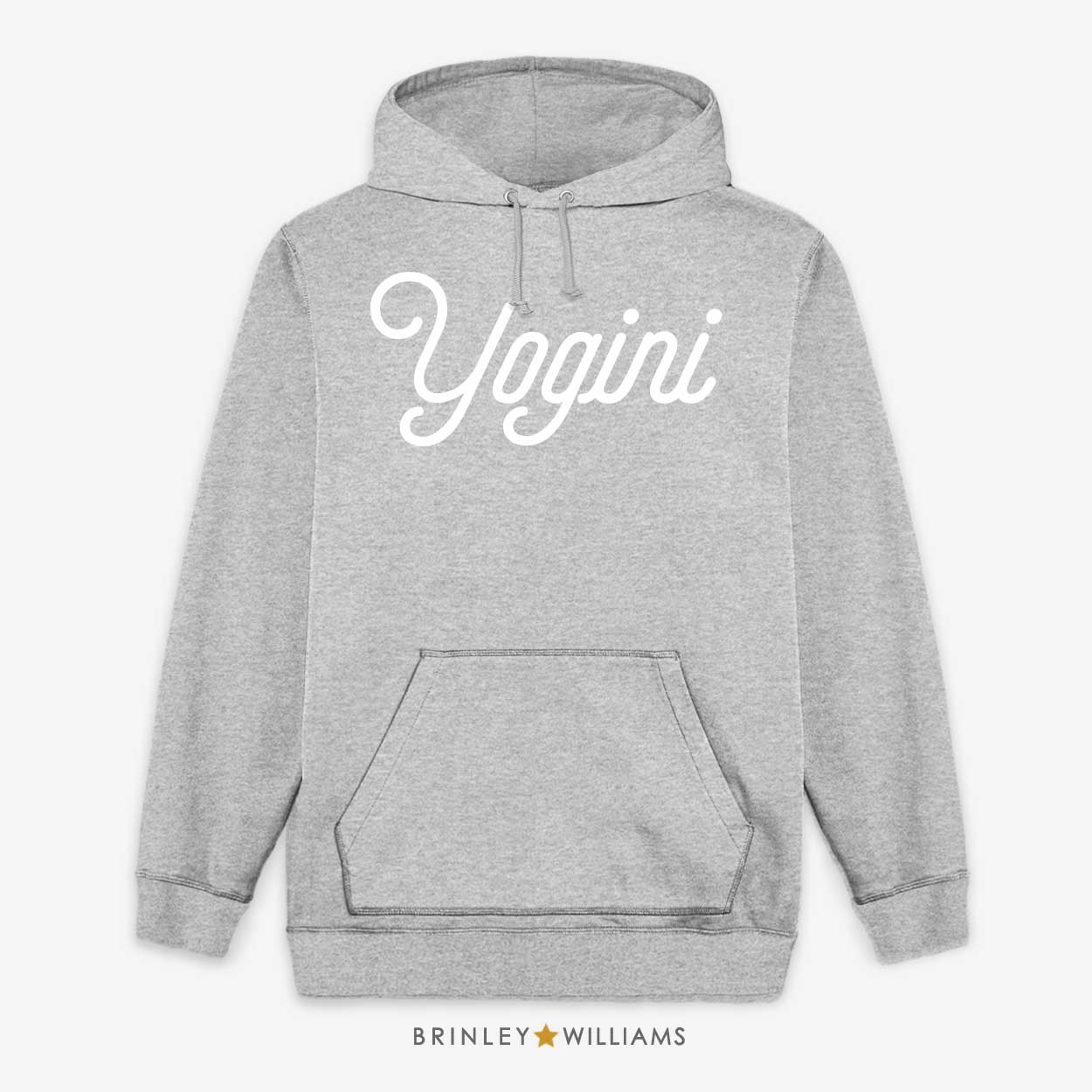 Yogini Unisex Yoga Hoodie - Heather Grey