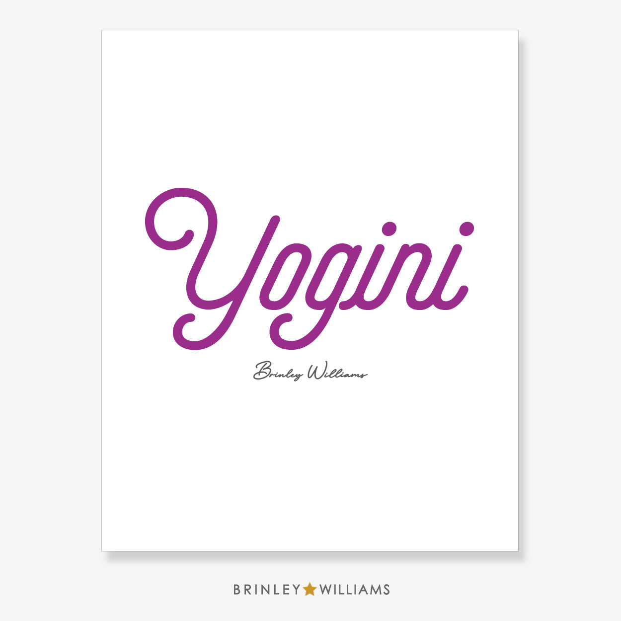 Yogini Wall Art Poster - Purple