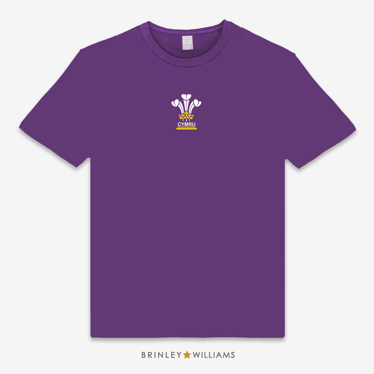 9 Feathers Unisex Classic Welsh T-shirt - Purple