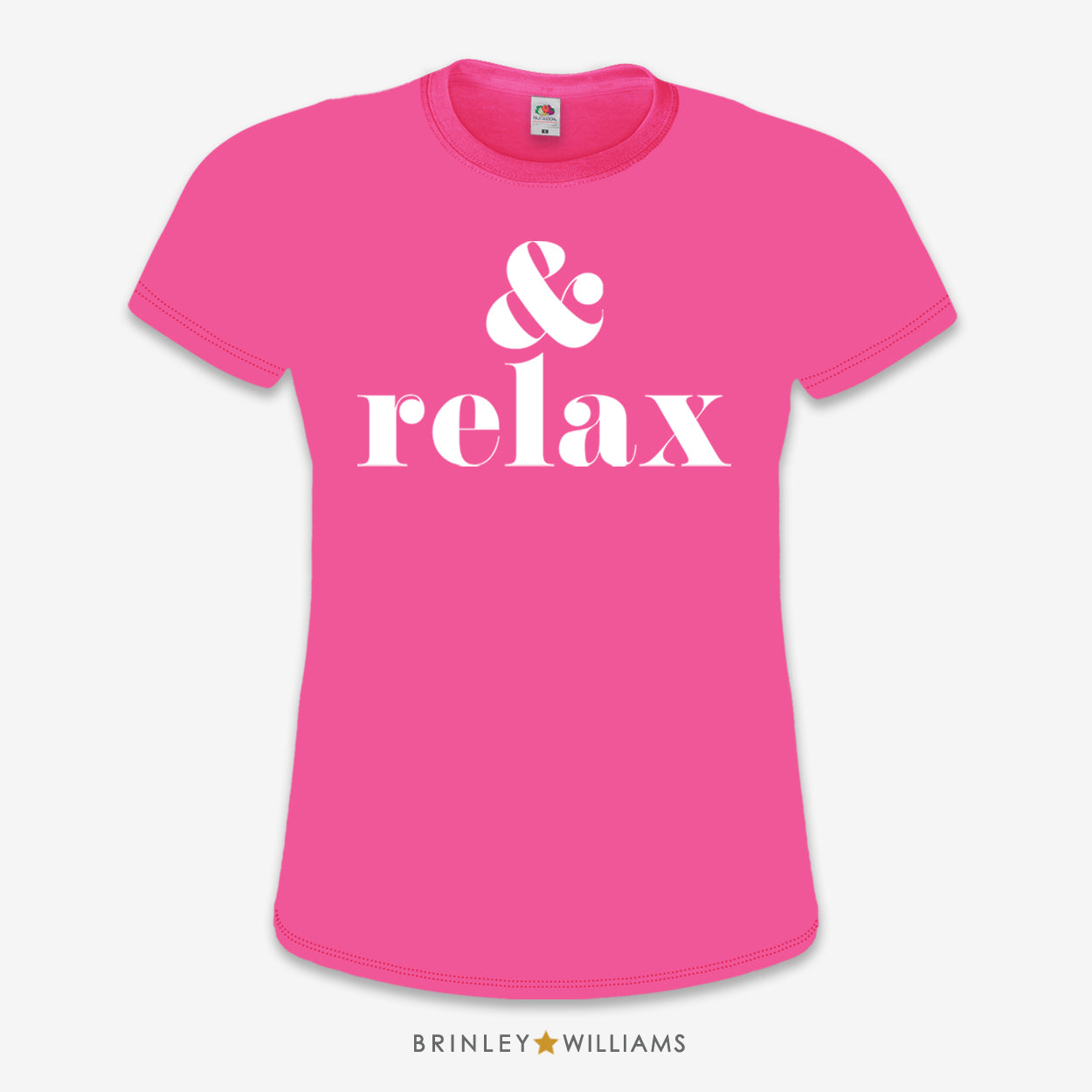& Relax Slim Fit T-shirt - Fuchsia