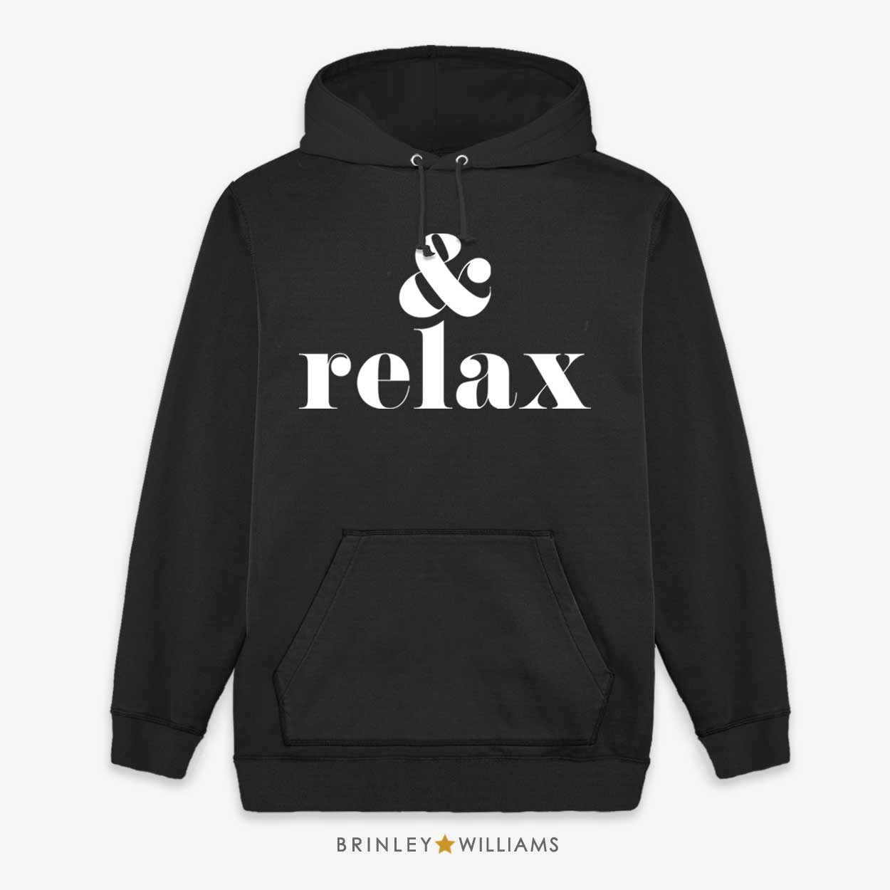 & Relax Unisex Yoga Hoodie - Black