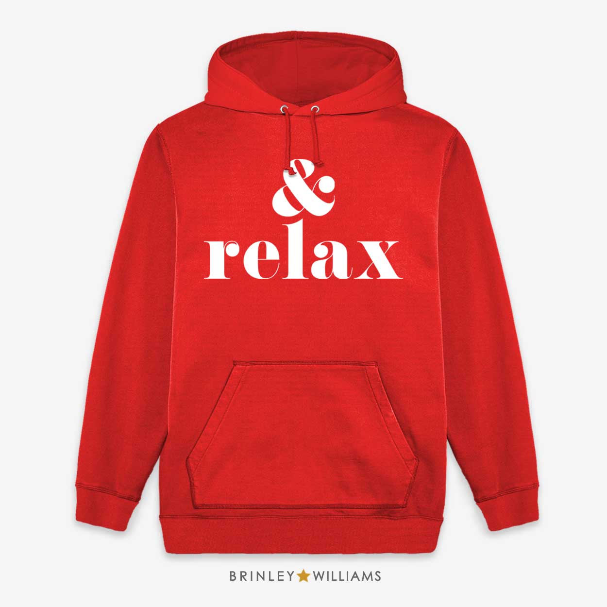 & Relax Unisex Yoga Hoodie - Fire red